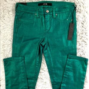 Girl’s JOE’S JEANS Jeggings Metallic Green NWT 12